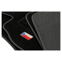 Velurové koberce s výšivkou Flaga Czechy Přizpůsobené 4 ks Stopery V Balení