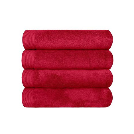 SCANquilt osuška MODAL SOFT červená 150 × 100 cm
