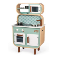 Dětská dřevěná oboustranná kuchyňka s pračkou - Reverso