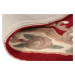 Flair Rugs koberce Ručně všívaný běhoun Lotus premium Red - 67x210 cm