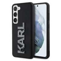 Kryt Karl Lagerfeld KLHCS23S3DMBKCK S23 S911 black hardcase 3D Rubber Glitter Logo (KLHCS23S3DMB