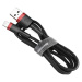 Baseus Cafule USB Lightning Cable 2.4A 1m (červeno-černý)