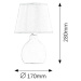 Rabalux stolní lampa Ingrid E14 1x MAX 40W bordó 4478