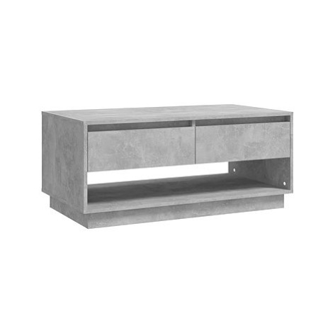 SHUMEE Konferenční stolek betonově šedý 102,5 × 55 × 44 cm dřevotříska , 809507