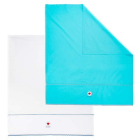 Modro-bílá sada 2 dětských prostěradel Tiseco Home Studio, 100 x 150 cm