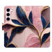 iSaprio flip pouzdro Pink Leaves pro Samsung Galaxy S23 5G