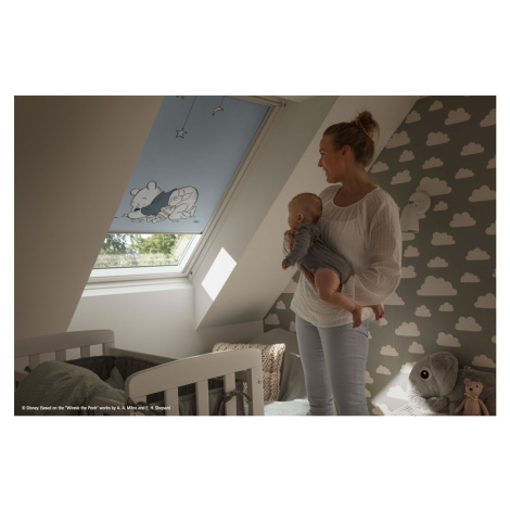 Zatemňující roleta VELUX DKL Kolekce pro dobrou noc - stará generace Barva rolety: Vesmír (4653)