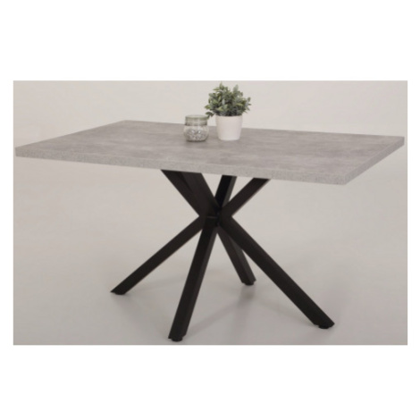 Jídelní stůl Cleo 140x90 cm, šedý beton Asko