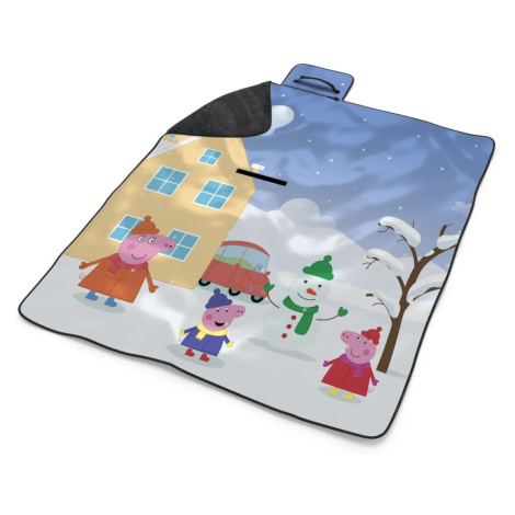 Plážová deka Prasátko Pepina Zima: 200x140 cm
