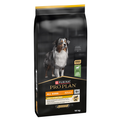 Pro Plan, 10 + 2 / 12 + 2 kg zdarma - Adult Light Sterilised Lamb (12 + 2 kg) Purina