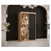 Šatní skříň Abi Drewno Barva korpusu: Černá, Rozměry: 200 cm, Dveře: Drewno - dřevo + černá