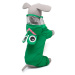 Vsepropejska Zambi pláštěnka pro psa Barva: Zelená, Délka zad (cm): 27, Obvod hrudníku: 32 - 36 