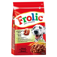 Frolic 100% Complete & Balanced s hovězím masem 1,5 kg