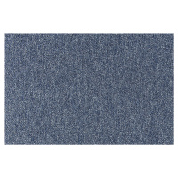 Tapibel Metrážový koberec Cobalt SDN 64062 - AB modrý, zátěžový - Kruh s obšitím cm