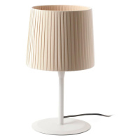 FARO SAMBA bílá/skládaná béžová stolní lampa