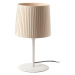 FARO SAMBA bílá/skládaná béžová stolní lampa