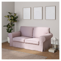Dekoria Potah na pohovku IKEA  Ektorp 2-místná, nerozkládací, pastelově růžový melanž, pohovka E