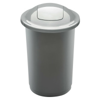 Odpadkový koš na tříděný odpad Top Bin 50 l, stříbrná