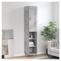 vidaXL Skříň highboard betonově šedá 34,5x34x180 cm kompozitní dřevo