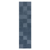 Běhoun Moderno Checkerboard Blue 60x230 cm