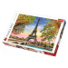 TREFL PUZZLE Foto romantická Paříž Eiffelova věž skládačka 48x34cm 500 dílků