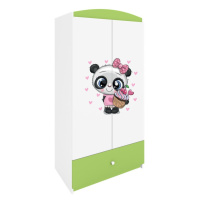 Kocot kids Dětská šatní skříň BABYDREAMS Panda zelená