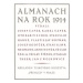 Almanach na rok 1914