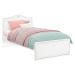 Studentská postel betty 120x200cm - bílá/šedá