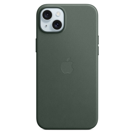 Apple kryt z tkaniny FineWoven s MagSafe na iPhone 15 Plus listově zelený