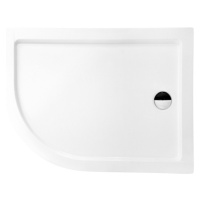 HOPA SATURN, asymetrická sprchová vanička akrylátová Rozměr A 100 cm, Rozměr B 80 cm, Rozměr C 1