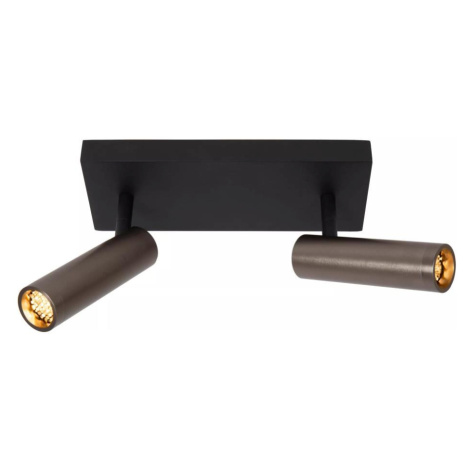 Lucide 22974/02/15 - Bodové svítidlo GRADO 2xGU10/8W/230V černá/hnědá 22974/02/15