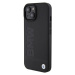 BMW hard silikonové pouzdro iPhone 15 PLUS 6.7" black Leather Hot Stamp