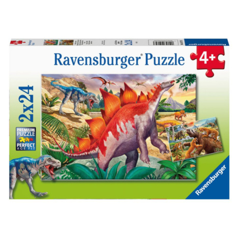 RAVENSBURGER Svět dinosaurů 2 x 24 dílků