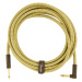 Fender Deluxe Series 15' Instrument Cable Tweed Angled