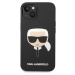 Zadní kryt Karl Lagerfeld Liquid Silicone Karl Head pro Apple iPhone 14 Plus, černá