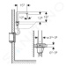 Geberit 116.195.21.1 - Elektronická umyvadlová baterie, bez směšovače, napájení z generátoru, ch