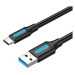 Vention USB 3.0 to USB-C Cable 0.5M Black PVC Type