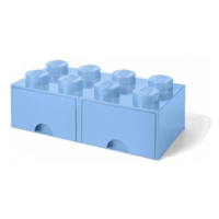 LEGO® úložný box 8 - se zásuvkami světle modrá 250 x 500 x 180 mm