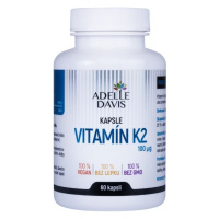Adelle Davis Vitamín K2 (MK-7), 100 mcg, 60 kapslí