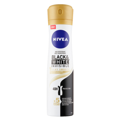 Nivea Black & White Invisible Silky Smooth Sprej antiperspirant 150ml