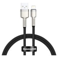 Kabel USB-Lightning Baseus Cafule, 2,4 A, 0,25 m (černý)