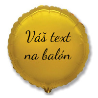 Personal Fóliový balón s textem - Zlatý kruh 45 cm