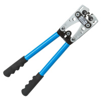tectake 401635 pákové lisovací kleště na trubková kabelová oka a spojky 6-50 mm² - modrá modrá o