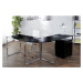 Estila Luxusní elegantní pracovní stůl Big Deal černý