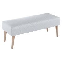 Dekoria Dlouhá lavička natural 100x40cm, vzor v odstínech šedo-bílé, 100 x 40 x 40 cm, Sunny, 14