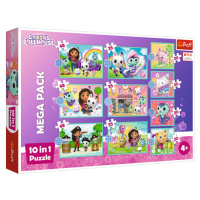 Trefl Puzzle 10v1 - V Gabbyině světě / Universal Gabby's Dollhouse