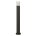 NOVA LUCE venkovní sloupkové svítidlo NOTEN LED černý hliník čirý a bílý akryl 8W 3000K 220-240V