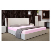 Světle růžové prostěradla na postele