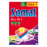 Somat Tablety do myčky All in 1 Lemon & Lime 90 ks