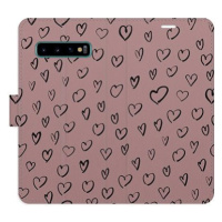 iSaprio Flip pouzdro Heart Dark 02 pro Samsung Galaxy S10